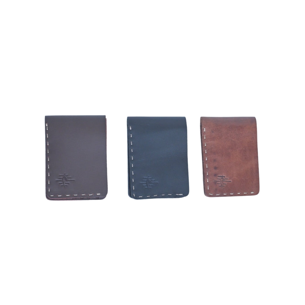 Handmade Maroon Cowhide Leather Wallet with Keychain