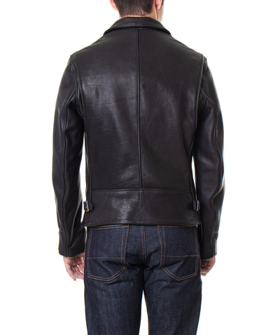 Men's Premium Black Leather Jacket – Classic Zip-Up