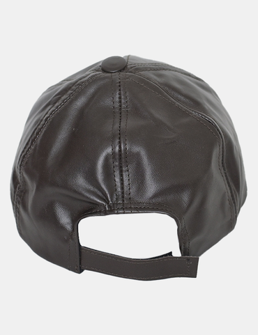 Genuine Leather Cap – Brown