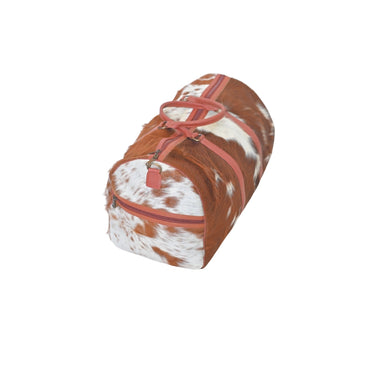 Large Hair-On Cowhide Duffel Bag