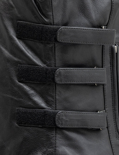 Women’s Motorcycle Leather Vest – Premium Riding Vest for Bikers