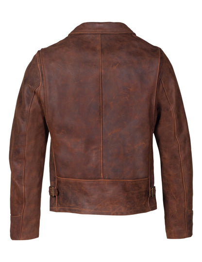 Men’s Heavyweight Oiled Nubuck Leather Jacket.