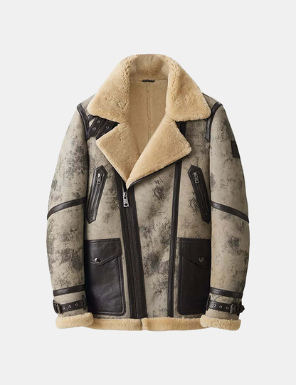 Men Genuine Leather Coat