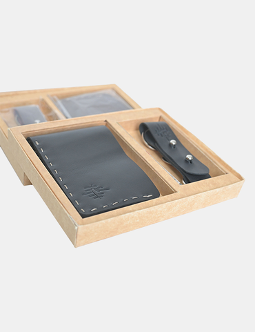 Fully Handmade Black Leather Wallet