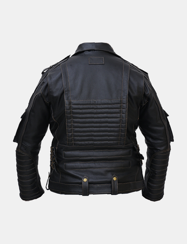 Men's Faux Leather Motorcycle Jacket