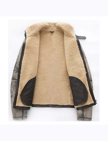Men Genuine Leather Coat
